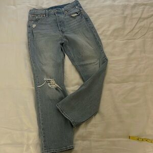 Gap Light Wash Cheeky Straight Jeans